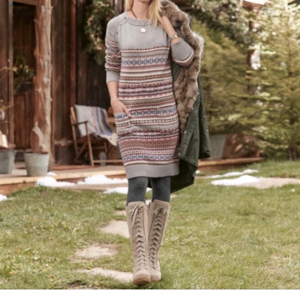 Sundance Knit Sweater Dress Midi. Size Small